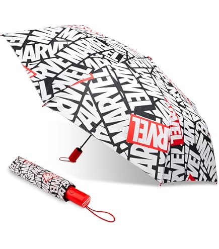 Spiderman Regenschirm Für Kinder - Faltbar & Sicher Mit Marvel Lizenz