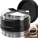58mm Coffee Distributor and Tamper, LOVEWEE Dual Head Coffee Leveler Fits for 58mm Portafilter, Professional Adjustable Depth