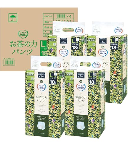 Amazon | いちばん お茶の力パンツ M~Lサイズ 20枚 | エルモアいちばん