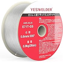 Amazon | YESWELDER 溶接ワイヤー ノンガス軟鋼 0.8mm MIG溶接 半自動