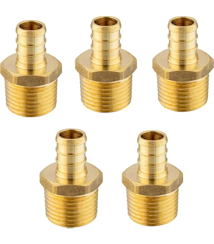 3/4 In. Brass PEX Barb X 3/4 In. Female Pipe Thread Adapter 90-Degree Drop-Ear Elbow