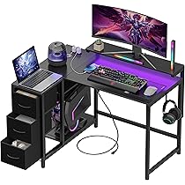 Amazon | LunarLight PCパソコンデスク 幅108奥行き80高さ71.8cm