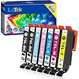 LxTek IC6CL70L 互換インクカートリッジ エプソン(Epson)用 IC70L 70L さくらんぼ インク 6色セット+黒1本(合計7本) 大容量/説明書付/残量表示/個包装 EP-306 EP-706A EP-805A EP-805AW