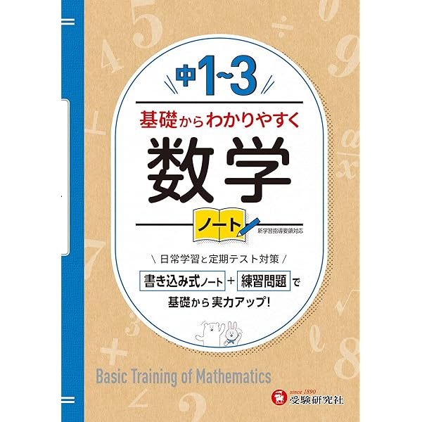 中学 基礎からわかりやすく英語1～3年ノート (受験研究社) | 受験