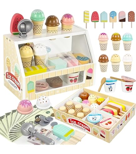 Amazon | フェルトのおままごと アイス屋さん②アイスクリームセット