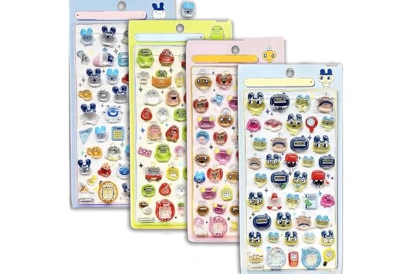 ぼんほんドロップシール 3D 立体 2 枚入り ぷっくり 可愛い 手帳用ステッカー(F)