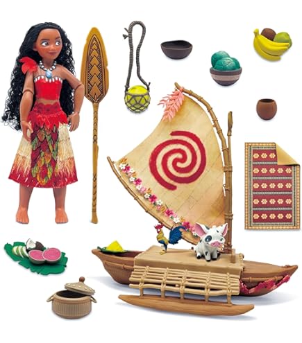 Amazon | Disney Moana Animators' Collection Mini Doll Play Set – 5