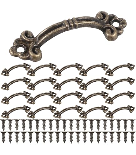 Antrader 16-Pack Mini Cabinet Handles – Black Zinc Alloy, 2-Inch (50mm) Hole Centers, Modern Hardware For Drawers & Doors