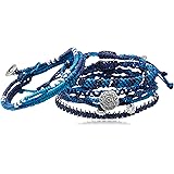 [ワカミ] wakami ブレスレット Earth 7 Strand blue mix WA-BC18010