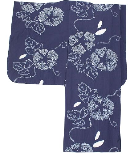 Amazon.co.jp: しつけ付き 正絹 絹紅梅 本染浴衣 有松絞り 夏物 155裄