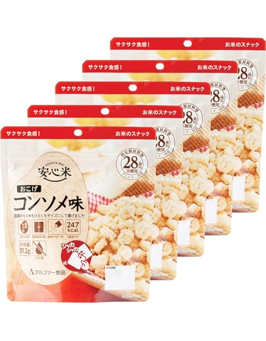 Amazon | アルファー食品 安心米おこげ コンソメ味 30袋/箱