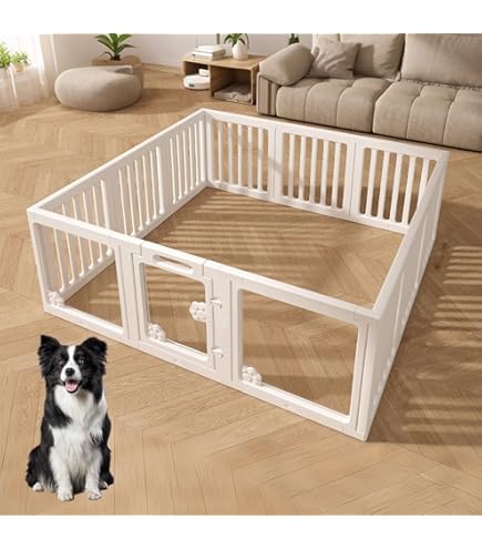 Amazon | HAKOPE 【圧迫感のないクリアサークル】 ペットサークル 犬