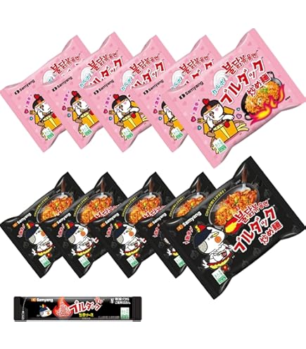 SAMYANG カルボブルダック炒め麺 130g×40 Amazon.co.jp: Buldak Fried Noodles Popular 6-Pack Set with