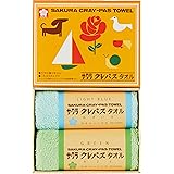 スタイレム瀧定大阪(Stylem Takisada-Osaka) サクラクレパス クレパスタオル タオルセット コットン ブルー CR1206-BL