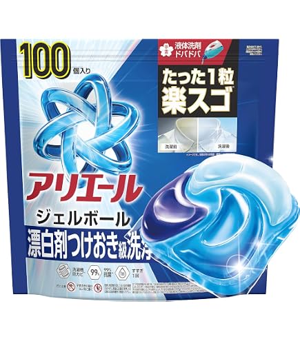P&G】アリエール ジェルボール 4D 部屋干し用 つめかえ用 92個