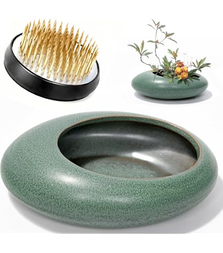 Amazon.co.jp: 関峰造 花器 釣花器 雪月花 尺3 鍋長 唐銅 銅製 鎖付