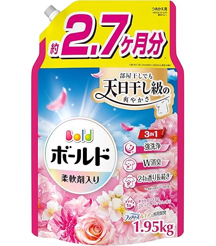 Amazon.co.jp: Bold ボールド 柔軟剤入り 洗濯洗剤 液体 華やか