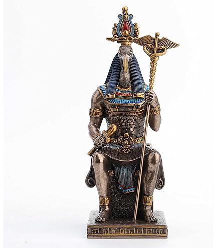 Amazon.co.jp: 古代エジプト トキの頭を持つイビズ神 高さ約30cm 彫像