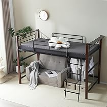Amazon.co.jp: ロフトベッド シングル 北欧風 省スペース収納
