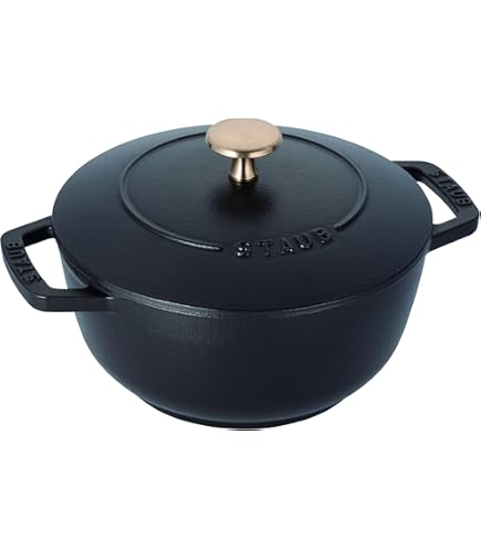 STAUB 40501-072 French Oven Pot, Cherry Red, 20 cm Diameter