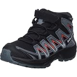Amazon | [サロモン] キッズ スポーツ シューズ XA PRO 3D MID CS WATERPROOF JUNIOR (エックスエー プロ 3D ミッド クライマサロモンウォータープルーフ) Black/Stormy Weather/Cherry Tomato 19.0 cm | アウトドア