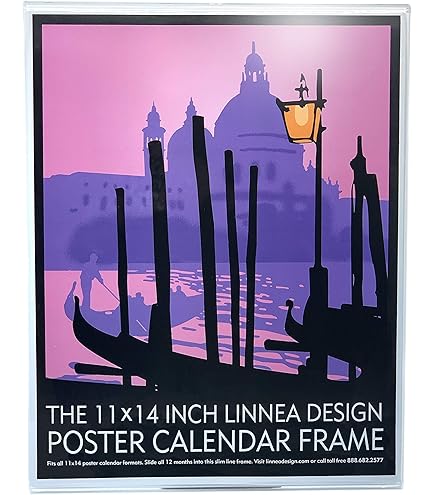 Amazon | Linnea Design 2026年ポスターカレンダー 11 x 14インチ