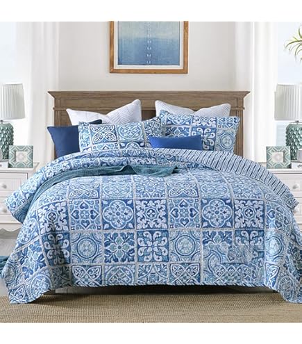 Amazon｜MEIQB アメリカン田園復古 ベッドカバー ベッドスプレッド