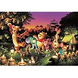 1000ピース ジグソーパズル ディズニー 森のキャンドルパーティー 【光るジグソー】(51x73.5cm)
