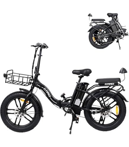 Amazon | Houpet 電動アシスト自転車 レトロ調 20インチ 極太タイヤ