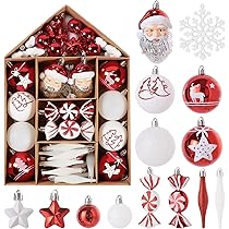 Amazon.co.jp: LEMESO クリスマスツリー オーナメント ボール 70個