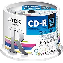 TDK CD-RDE80CPMX30PS 3点セット 音楽用CD-R 5色カラー TDK、5色カラーバリエーションを用意した録音用CD-R