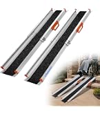 Amazon | gardhom 車椅子 用 スロープ 二段伸縮 長98.5/183CM 幅19cm