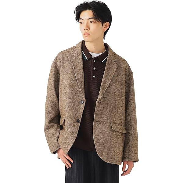 Amazon | [ビームスハート] ジャケット フランネル 3ボタン ジャケット