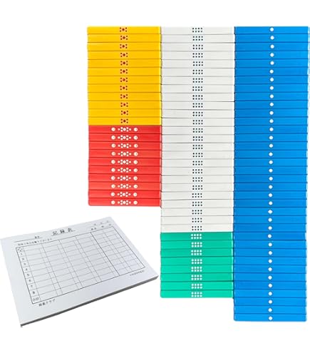 Amazon | カラー点棒セット （サイコロ4個・やきとりストラップ付