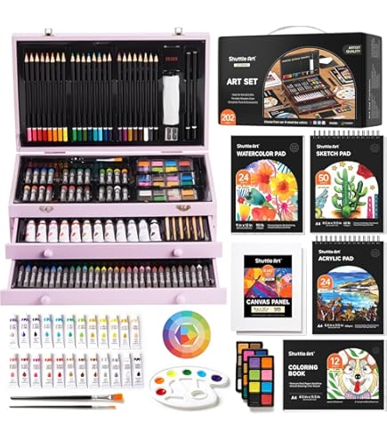 Amazon | KINSPORY174点 デラックス 色付けアートセット ペイント お