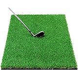 GolfStyle ゴルフマット ラフ芝 短芝タイプ ゴルフ 練習 マット 素振り スイング アイアン アプローチ Rough Turf 練習器具 室内 屋外 人工芝 SBR 50×75cm 芝生