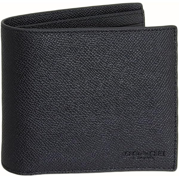 新品未使用 COACH 二つ折り財布 F75003 ブラック Amazon.co.jp: [アウトレット] COACH(コーチ) メンズ 財布 二つ折り