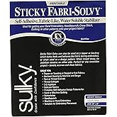 Sulky 8-1/2-Inch by 11-Inch Printable Sticky Fabri-Solvy Stabilizer, 12 ...