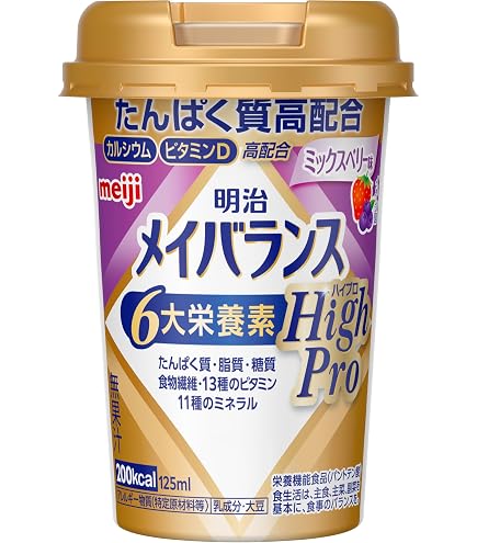 Amazon.co.jp: メイバランスミニカップ Arg ミックスベリー味 125ml×12