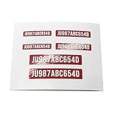 WRAPGRADE ドローン用 登録記号 ステッカーシールセット (ジャパンレッド)
