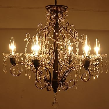 シャンデリア アンティーク調ガラス 5灯 電気 照明 天井照 シャンデリア アンティーク調ガラス 5灯 電気 照明 天井照