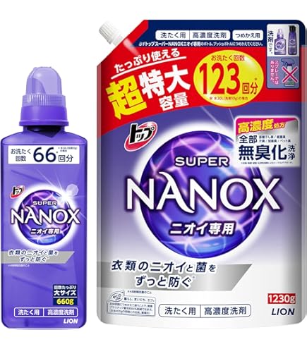 Amazon | トップスーパーNANOX ニオイ専用 本体大 660g × 2個セット