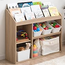 Amazon.co.jp: タンスのゲン 絵本ラック 3段タイプ 幅93cm おもちゃ