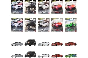 ホットウィール(Hot Wheels) ワイルド・スピード プレミアム アソート 乗り物おもちゃ ミニカー 10台入り BOX販売 3歳から マルチ HNW46-986N