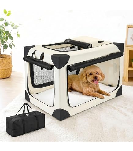 Amazon.co.jp: LPOTIUS 折り畳み式 ペットクレート 大型犬 中型犬 多頭