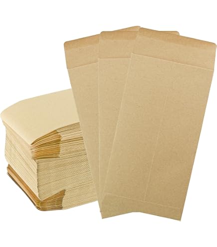 SWESARA 200 Pack Cash Envelopes – 6.7x3.5 Inch Self-Adhesive Budget Envelopes For Money, Checks, Jewelry (Black) - View #4