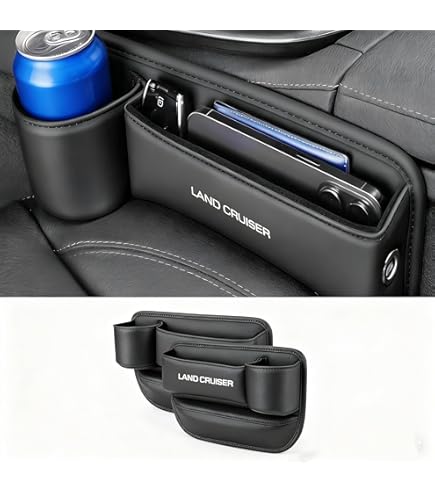 Amazon | シートサイド 収納ボックス 改良型 LAND CRUISER ロゴ付き 車