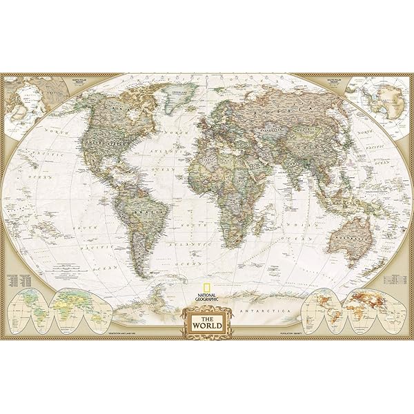 アンティーク風額装世界地図 レプリカ｜クラシックなデザインでインテリアに最適 6b3c946494dcc4d1b1cfb5808578e4