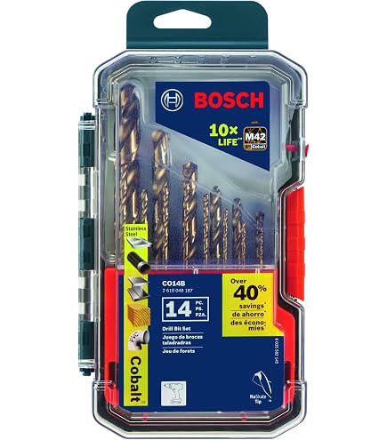 Drill America Kobalt-Stufenbohrer-Set, 7-teilig – Für Stahl, Metall & Harte Materialien