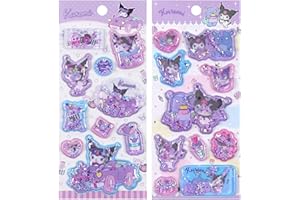 KRGNPLE 実店舗品質 2 枚入り 水シール ウォーター ぷっくり しずくちゃん シャカシャカ 3D 立体 精巧な柄 エンボスステッカー シール手帳用 装飾 DIY クリエイティブ 個性的 かわいい ギフト（セット 114）